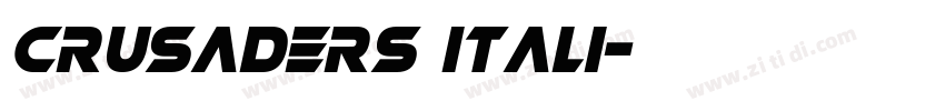 Crusaders itali字体转换